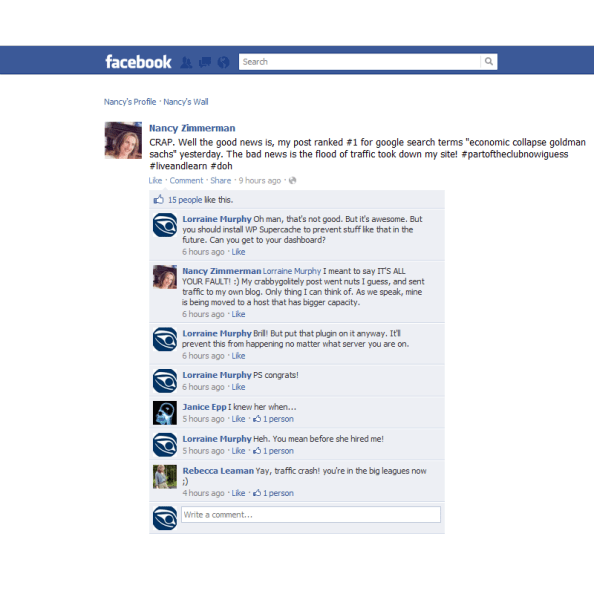 Nancy Zimmerman vs Goldman Sachs